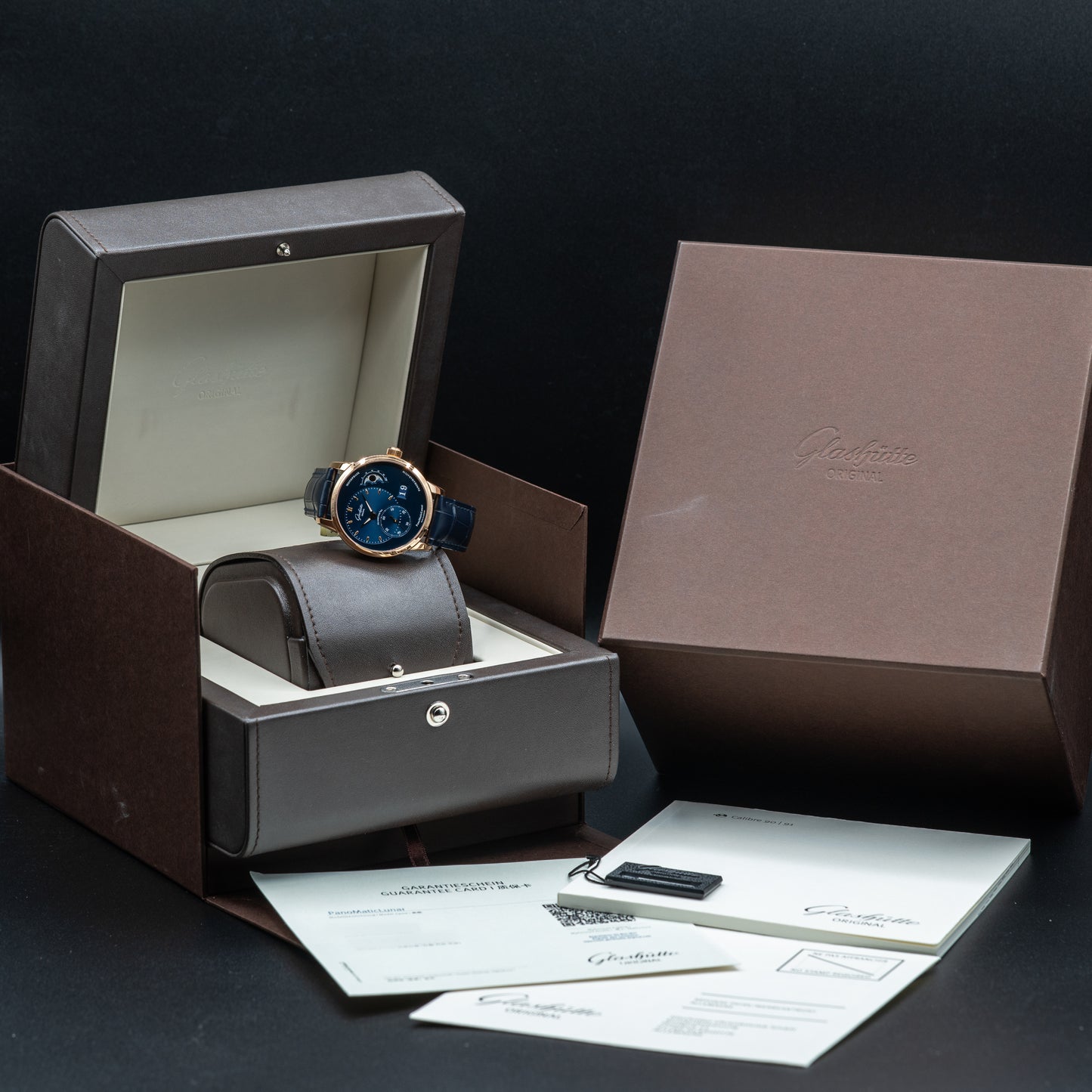 Glashütte Original PanoMaticLunar — Red Gold | Blue Dial | Ref. 1-90-02-11-35-61 | April 2026