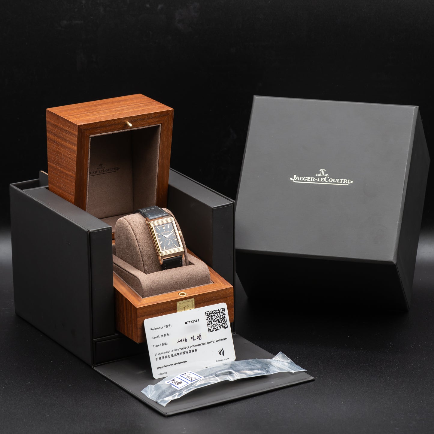JLC Reverso Tribute Monoface Small Seconds — 18K Rose Gold | Black Dial | Ref. Q713257J | 2026