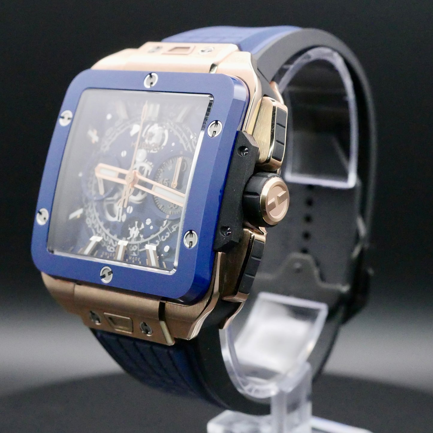Hublot Square Bang Unico King Gold Blue