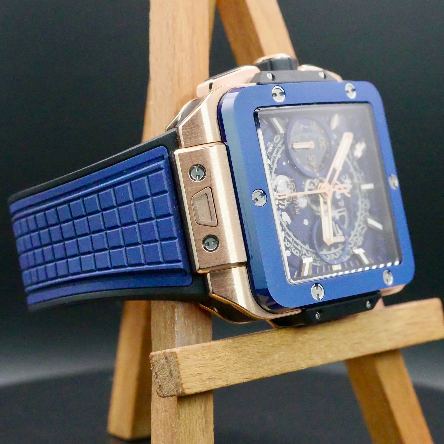 Hublot Square Bang Unico King Gold Blue