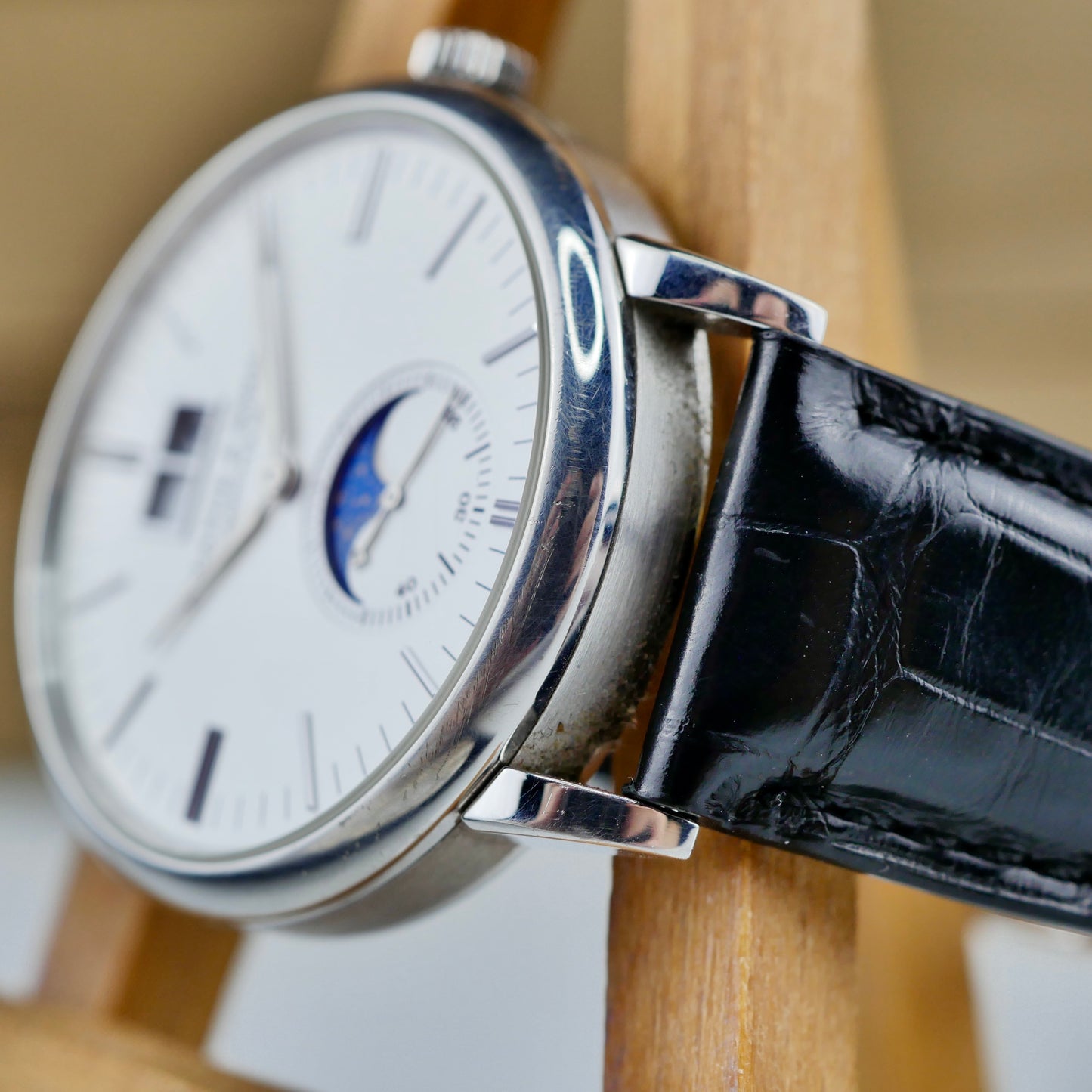 A. Lange & Söhne Saxonia Moon Phase White Gold