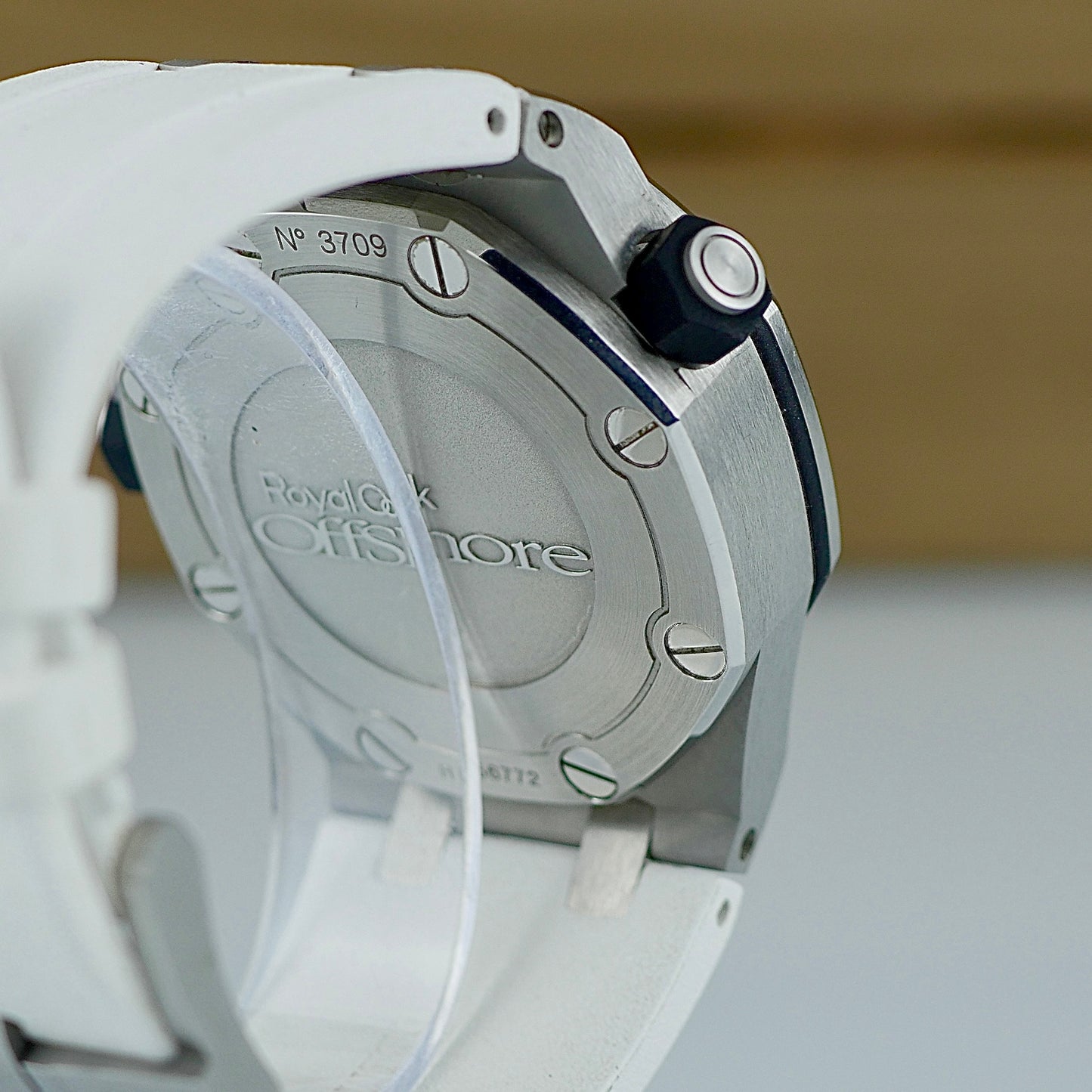 Audemars Piguet Royal Oak Offshore Diver – Ref. 15703ST with White Strap