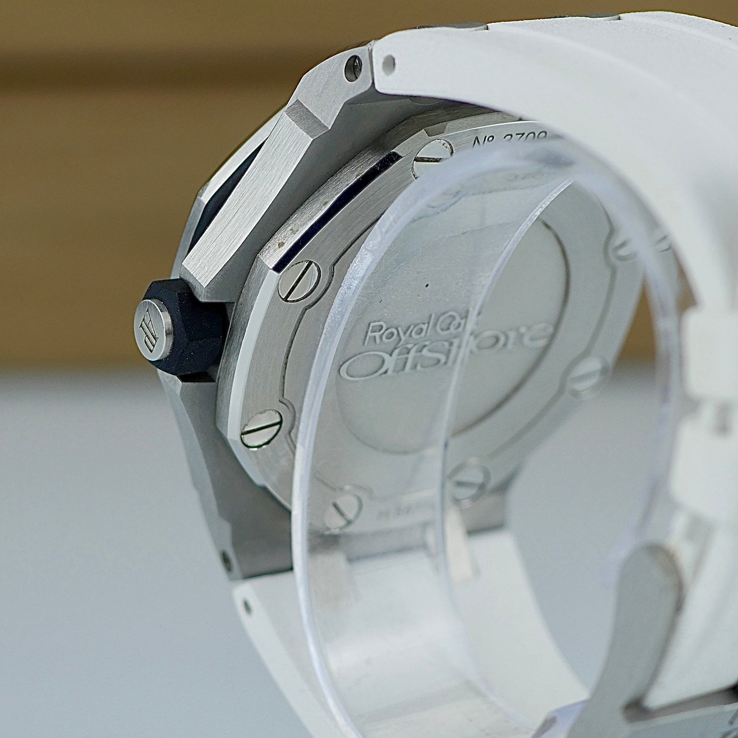 Audemars Piguet Royal Oak Offshore Diver – Ref. 15703ST with White Strap