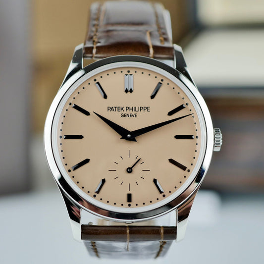 Patek Philippe Calatrava 6196P-001 – Platinum | Rose-Gilt Opaline Dial | 38 mm | Brand New 2025 | Full Set