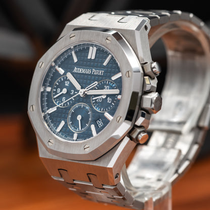Audemars Piguet Royal Oak Chronograph 26715ST Blue Dial | 2024 Full Set