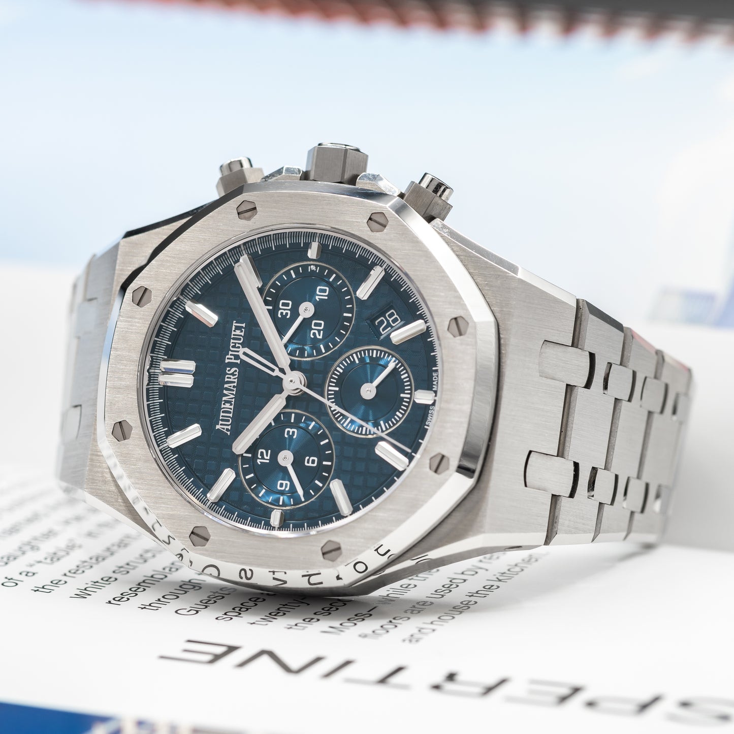Audemars Piguet Royal Oak Chronograph 26715ST Blue Dial | 2024 Full Set