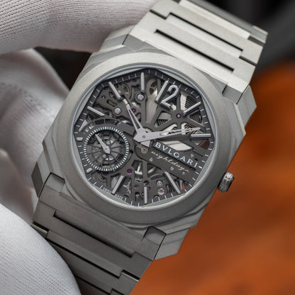 Bulgari Octo Finissimo Skeleton 8 Days 103610 | 2025 Full Set