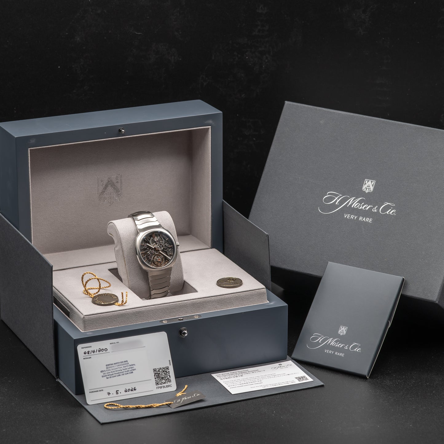 H. Moser Streamliner Tourbillon Skeleton 6814-1200 | 2026 Full Set