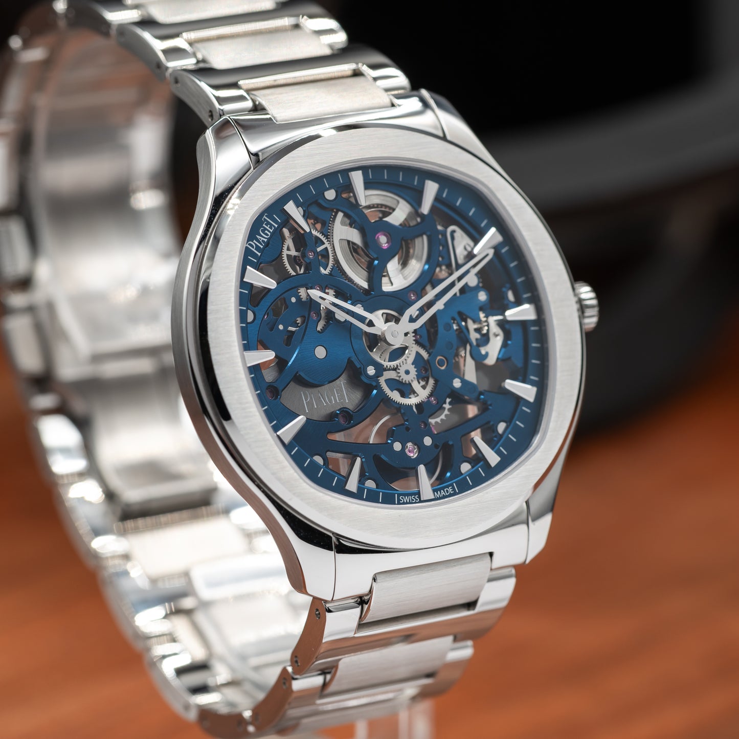 Piaget Polo Skeleton G0A45005  Stainless Steel | Blue Skeleton Dial | 02/2026 | Unworn | Full Set