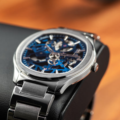 Piaget Polo Skeleton G0A45005  Stainless Steel | Blue Skeleton Dial | 02/2026 | Unworn | Full Set