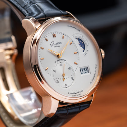 Glashütte Original PanoMaticLunar — Red Gold | Ref. 1-90-02-45-35-62 | 2023 | FULL SET