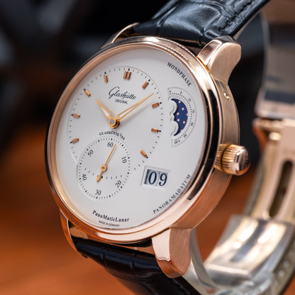 Glashütte Original PanoMaticLunar — Red Gold | Ref. 1-90-02-45-35-62 | 2023 | FULL SET