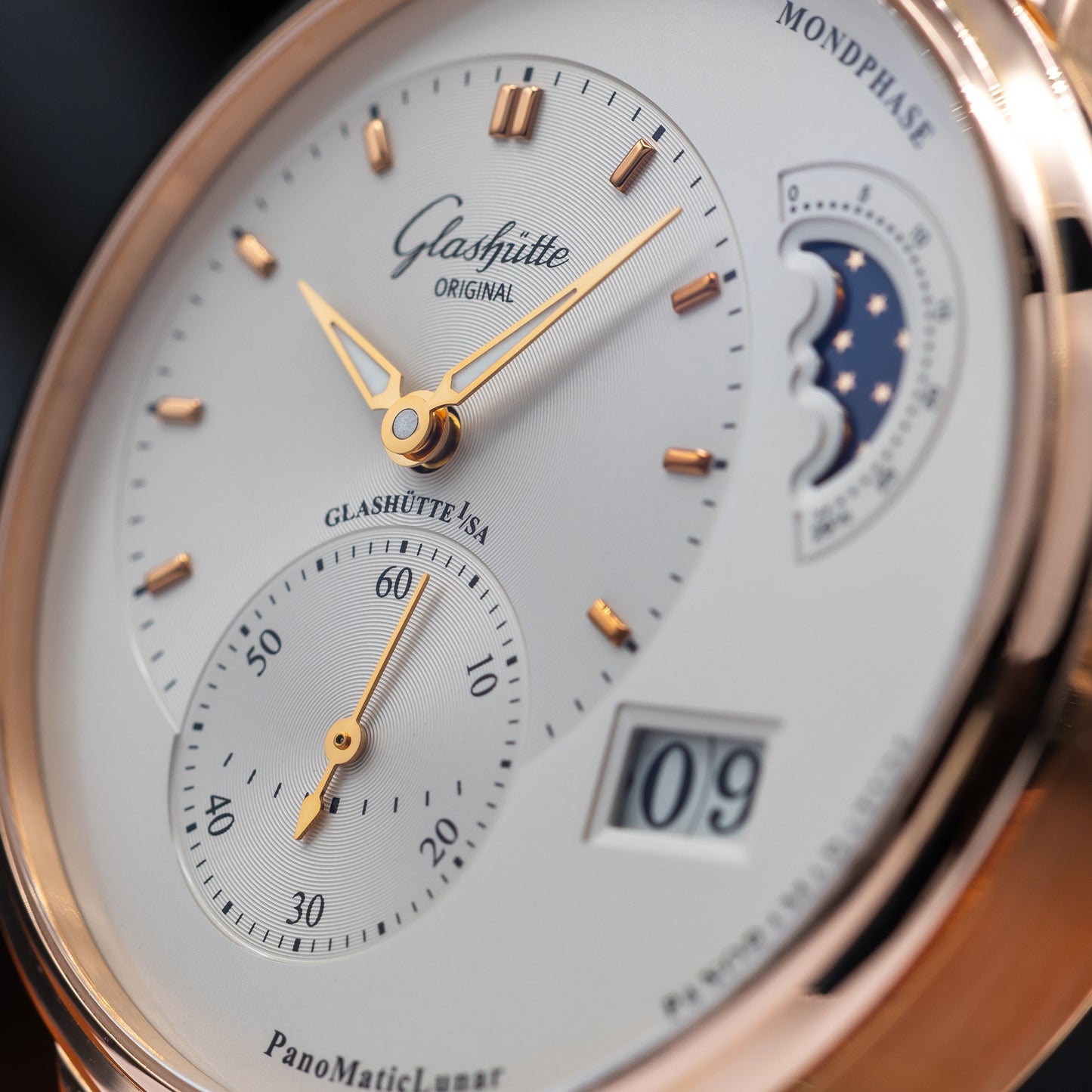 Glashütte Original PanoMaticLunar — Red Gold | Ref. 1-90-02-45-35-62 | 2023 | FULL SET