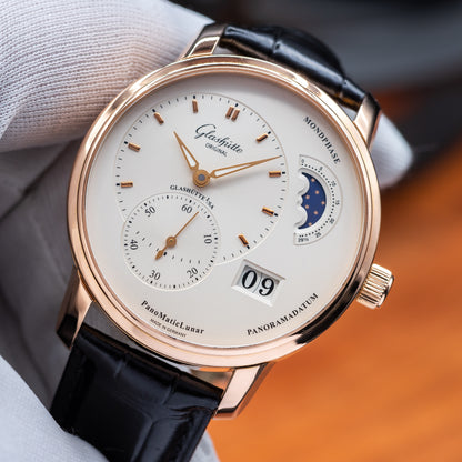 Glashütte Original PanoMaticLunar — Red Gold | Ref. 1-90-02-45-35-62 | 2023 | FULL SET