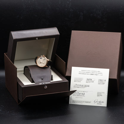 Glashütte Original PanoMaticLunar — Red Gold | Ref. 1-90-02-45-35-62 | 2023 | FULL SET