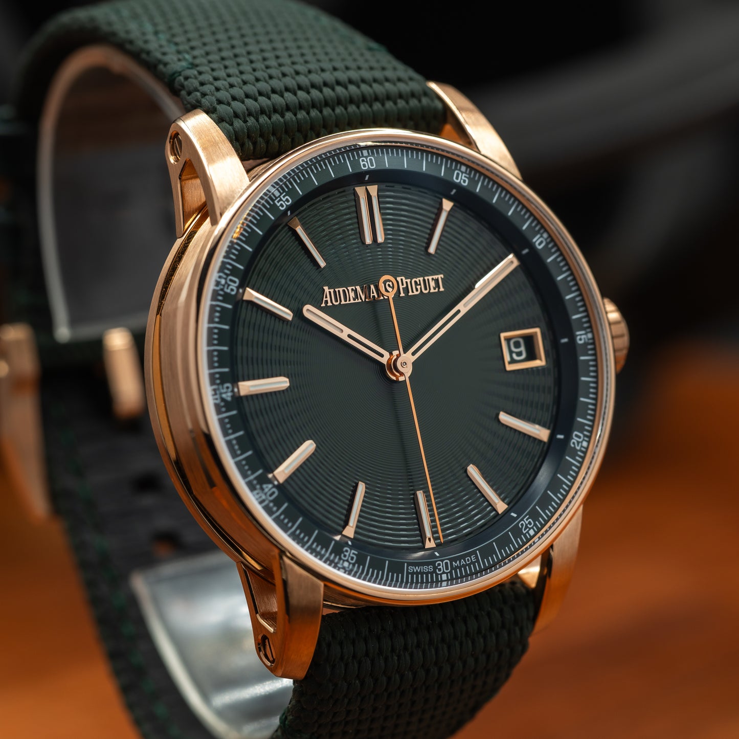 Audemars Piguet Code 11.59 Selfwinding — 18K Rose Gold | Green Dial | Ref. 15210OR.OO.A056KB.01 | 2025