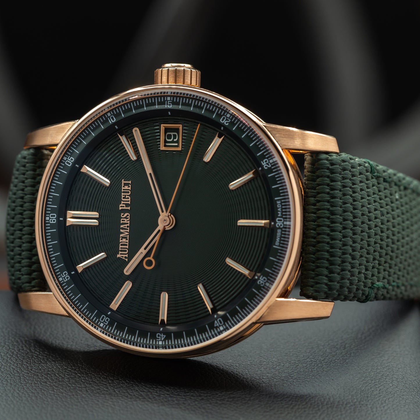 Audemars Piguet Code 11.59 Selfwinding — 18K Rose Gold | Green Dial | Ref. 15210OR.OO.A056KB.01 | 2025