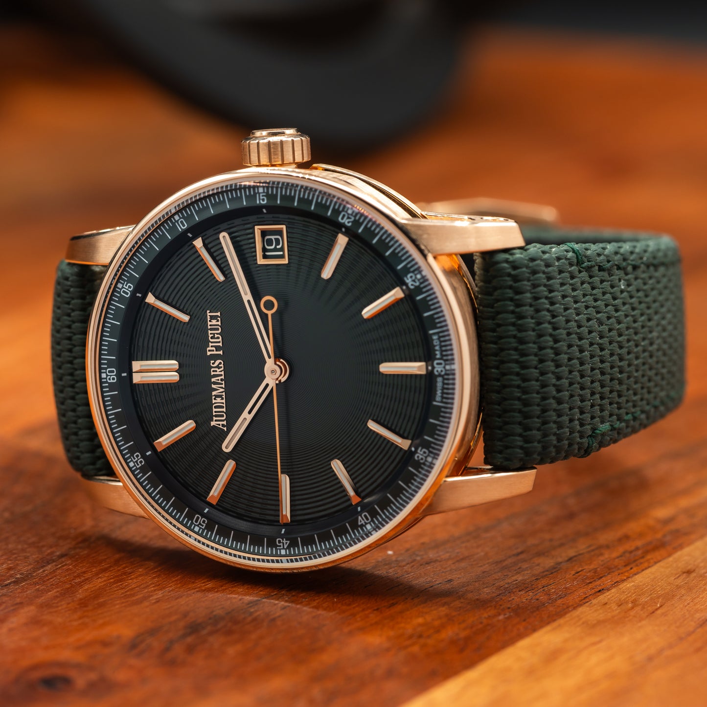 Audemars Piguet Code 11.59 Selfwinding — 18K Rose Gold | Green Dial | Ref. 15210OR.OO.A056KB.01 | 2025