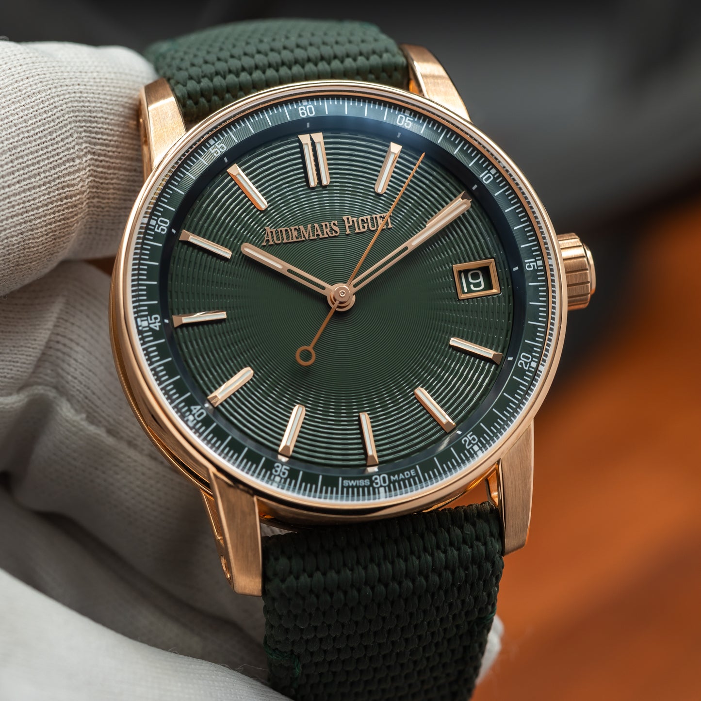 Audemars Piguet Code 11.59 Selfwinding — 18K Rose Gold | Green Dial | Ref. 15210OR.OO.A056KB.01 | 2025