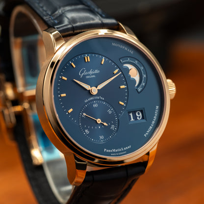 Glashütte Original PanoMaticLunar — Red Gold | Blue Dial | Ref. 1-90-02-11-35-61 | April 2026