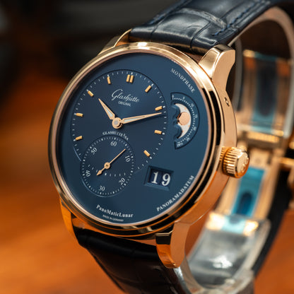 Glashütte Original PanoMaticLunar — Red Gold | Blue Dial | Ref. 1-90-02-11-35-61 | April 2026