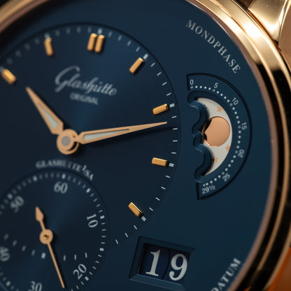 Glashütte Original PanoMaticLunar — Red Gold | Blue Dial | Ref. 1-90-02-11-35-61 | April 2026