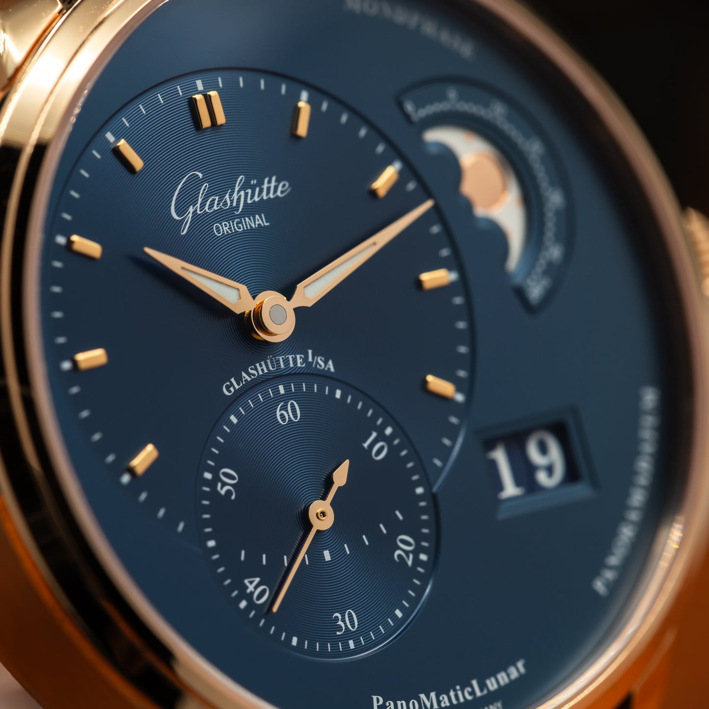 Glashütte Original PanoMaticLunar — Red Gold | Blue Dial | Ref. 1-90-02-11-35-61 | April 2026