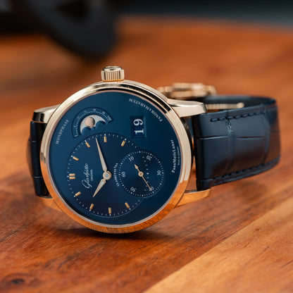 Glashütte Original PanoMaticLunar — Red Gold | Blue Dial | Ref. 1-90-02-11-35-61 | April 2026