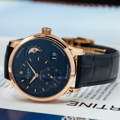 Glashütte Original PanoMaticLunar — Red Gold | Blue Dial | Ref. 1-90-02-11-35-61 | April 2026