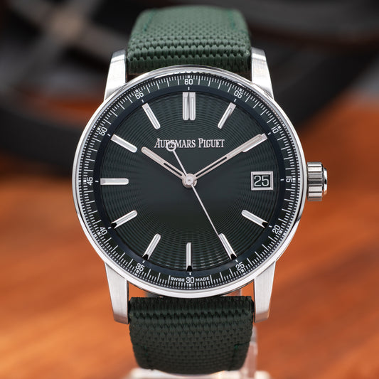 AP Code 11.59 Selfwinding — Stainless Steel | Green Dial | Ref. 15210ST.OO.A056KB.01 | 2024