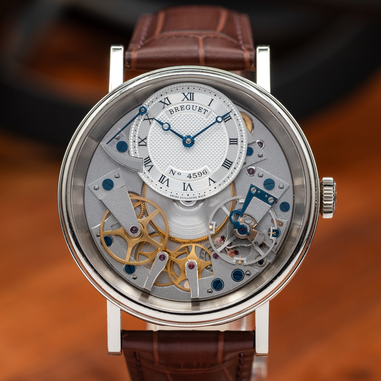 Breguet Tradition 7057 — 18K White Gold | Silver Guilloche Dial | Ref. 7057BB/11/9W6 | 2024