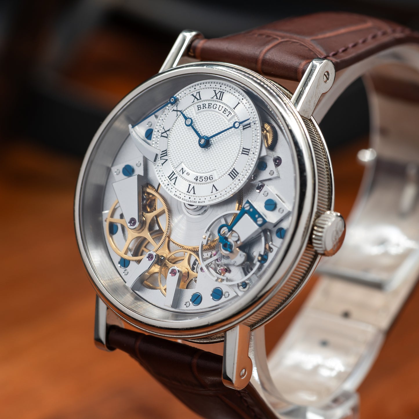 Breguet Tradition 7057 — 18K White Gold | Silver Guilloche Dial | Ref. 7057BB/11/9W6 | 2024