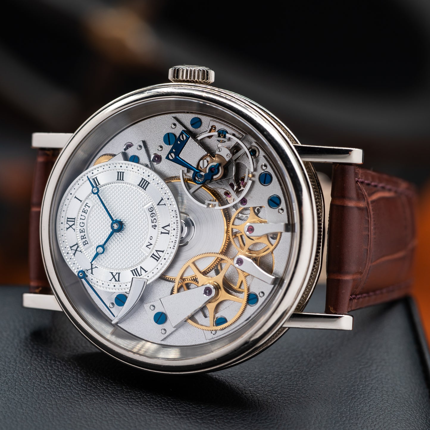 Breguet Tradition 7057 — 18K White Gold | Silver Guilloche Dial | Ref. 7057BB/11/9W6 | 2024