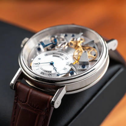 Breguet Tradition 7057 — 18K White Gold | Silver Guilloche Dial | Ref. 7057BB/11/9W6 | 2024