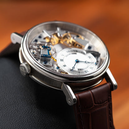 Breguet Tradition 7057 — 18K White Gold | Silver Guilloche Dial | Ref. 7057BB/11/9W6 | 2024