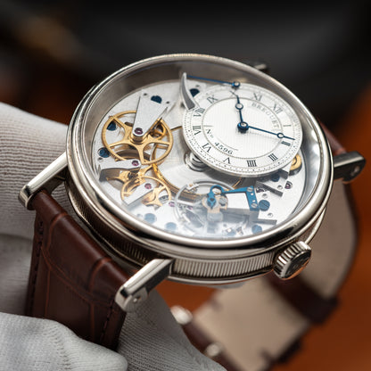 Breguet Tradition 7057 — 18K White Gold | Silver Guilloche Dial | Ref. 7057BB/11/9W6 | 2024