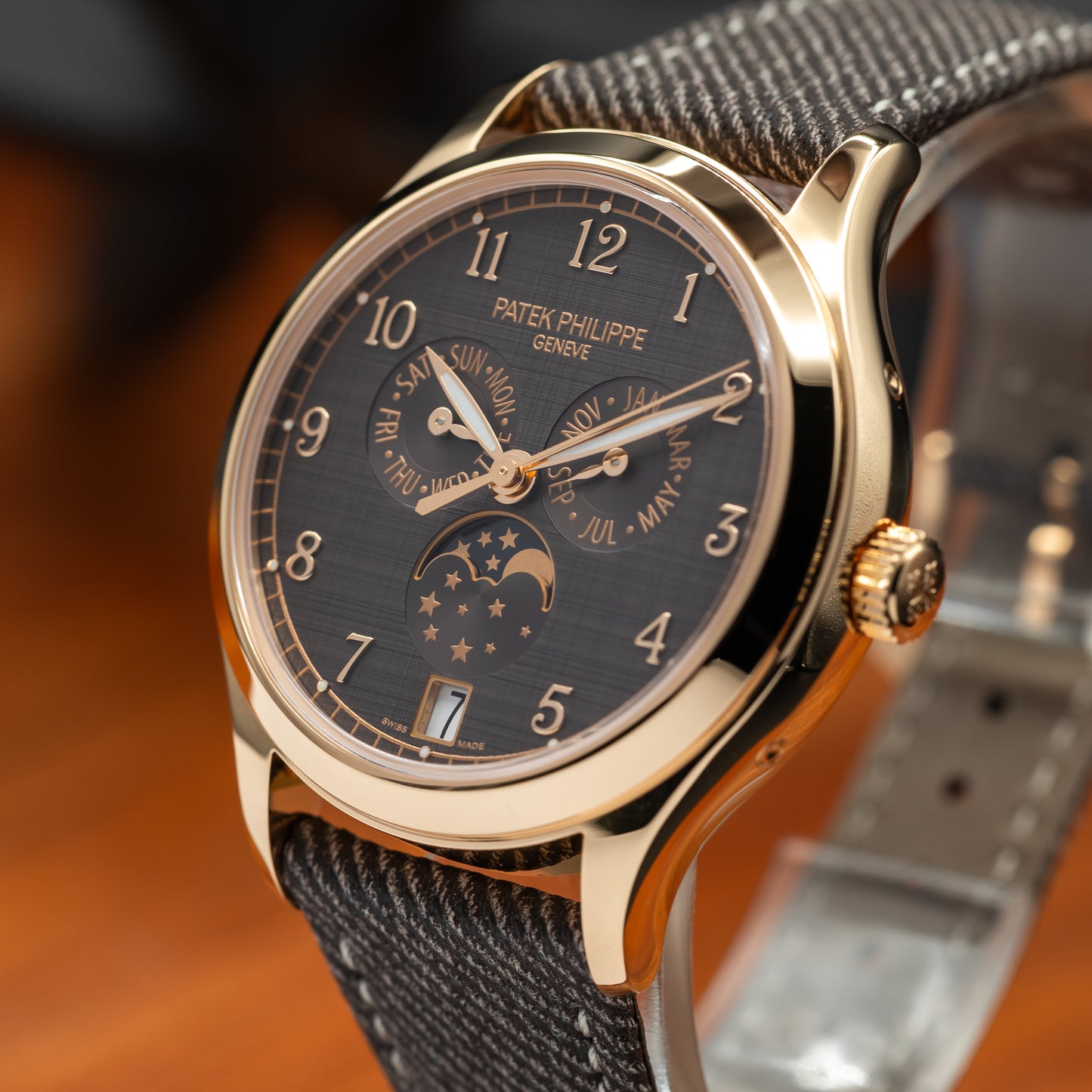 Patek Philippe Annual Calendar Moon Phase — Rose Gold | Chestnut Dial | Ref. 4946R-001 | 2026