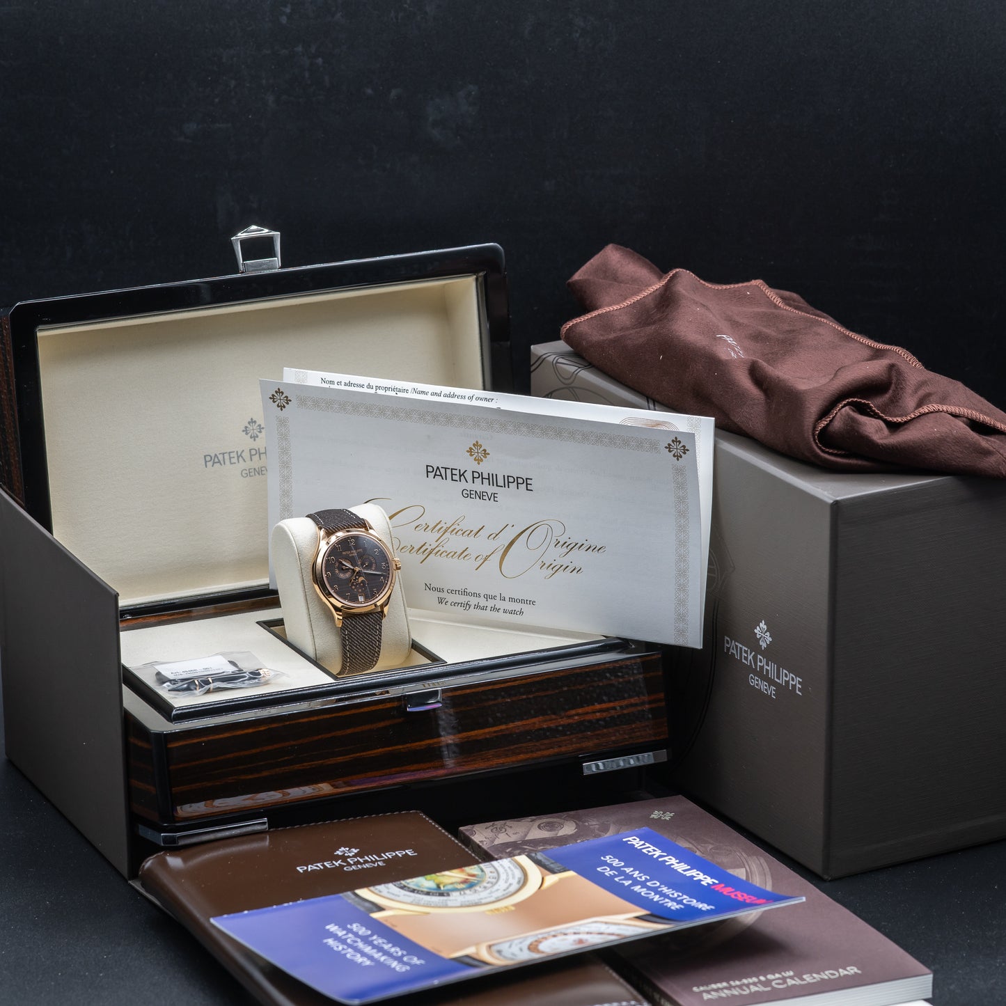 Patek Philippe Annual Calendar Moon Phase — Rose Gold | Chestnut Dial | Ref. 4946R-001 | 2026