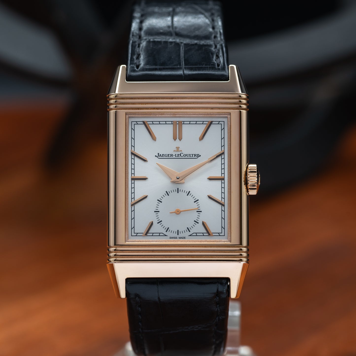 JLC Reverso Tribute Monoface Small Seconds — 18K Rose Gold | White Dial | Ref. Q7132521 | 2026
