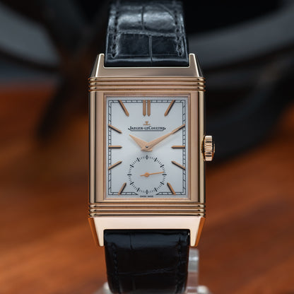 JLC Reverso Tribute Monoface Small Seconds — 18K Rose Gold | White Dial | Ref. Q7132521 | 2026
