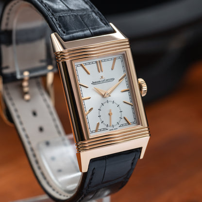 JLC Reverso Tribute Monoface Small Seconds — 18K Rose Gold | White Dial | Ref. Q7132521 | 2026