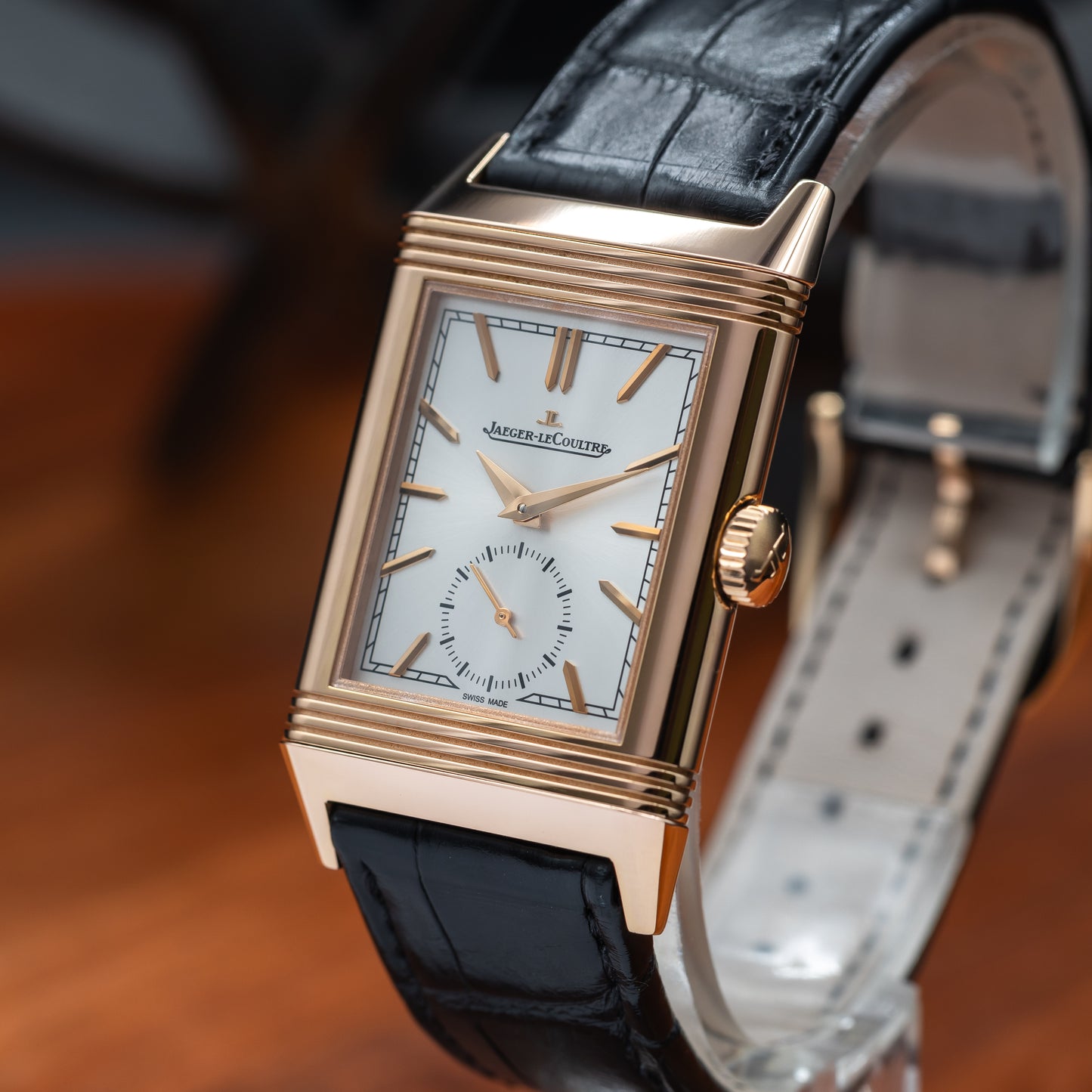 JLC Reverso Tribute Monoface Small Seconds — 18K Rose Gold | White Dial | Ref. Q7132521 | 2026