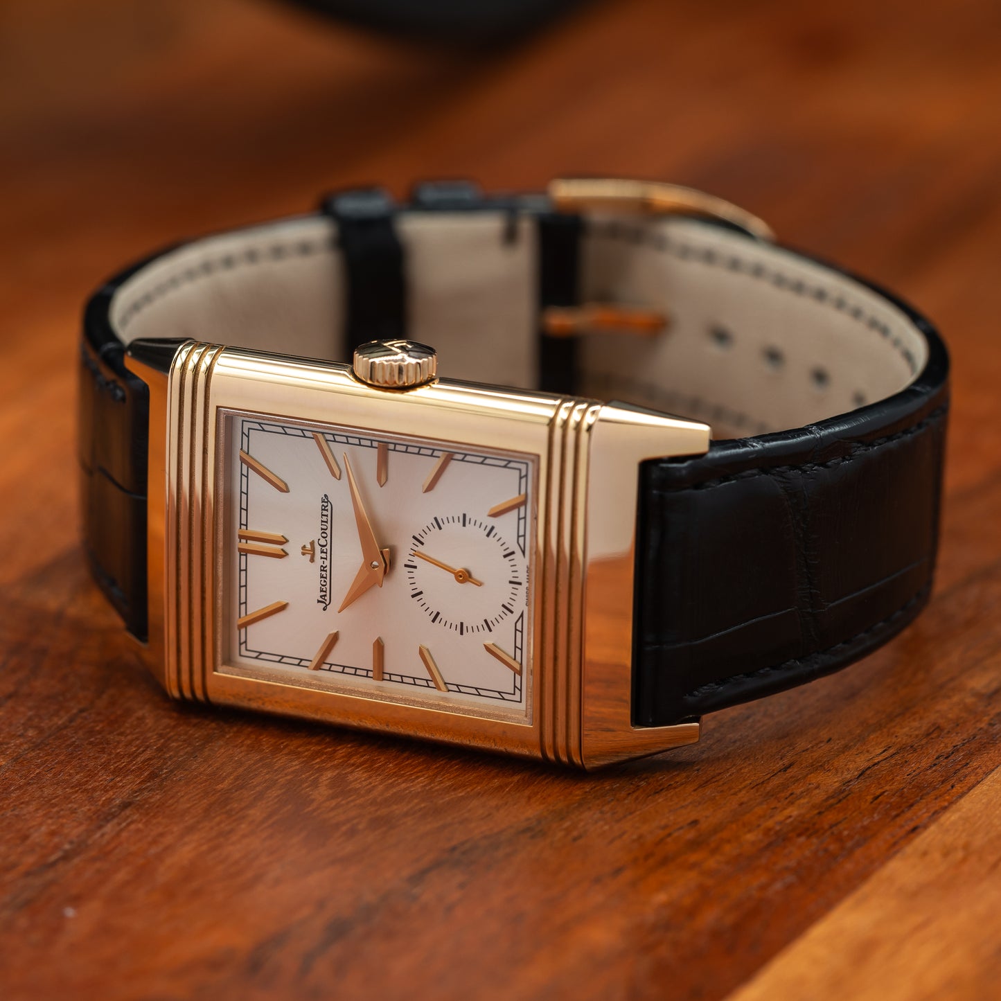 JLC Reverso Tribute Monoface Small Seconds — 18K Rose Gold | White Dial | Ref. Q7132521 | 2026