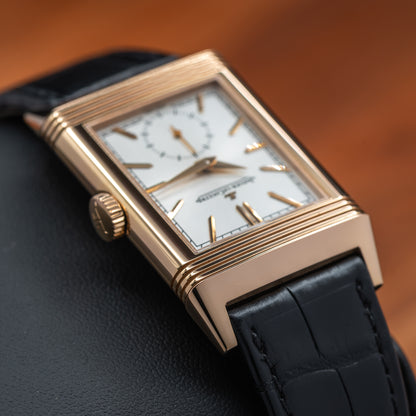 JLC Reverso Tribute Monoface Small Seconds — 18K Rose Gold | White Dial | Ref. Q7132521 | 2026
