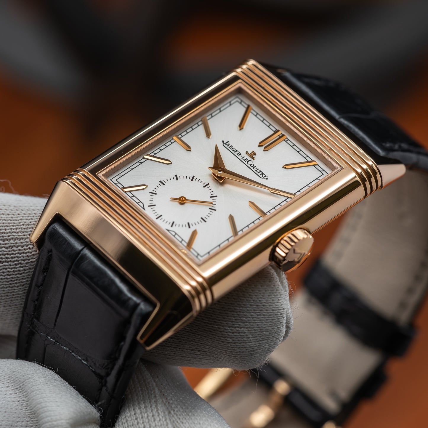 JLC Reverso Tribute Monoface Small Seconds — 18K Rose Gold | White Dial | Ref. Q7132521 | 2026