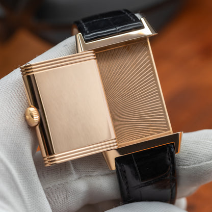 JLC Reverso Tribute Monoface Small Seconds — 18K Rose Gold | White Dial | Ref. Q7132521 | 2026