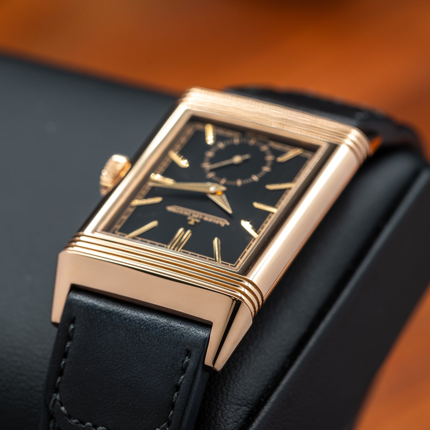 JLC Reverso Tribute Monoface Small Seconds — 18K Rose Gold | Black Dial | Ref. Q713257J | 2026