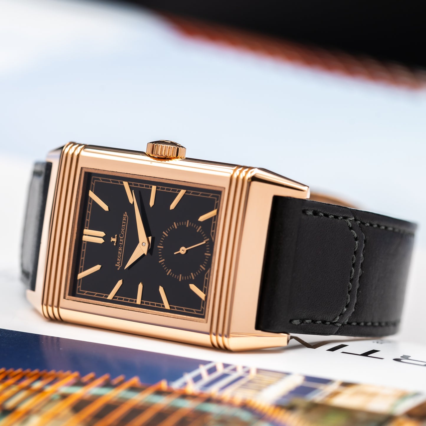 JLC Reverso Tribute Monoface Small Seconds — 18K Rose Gold | Black Dial | Ref. Q713257J | 2026