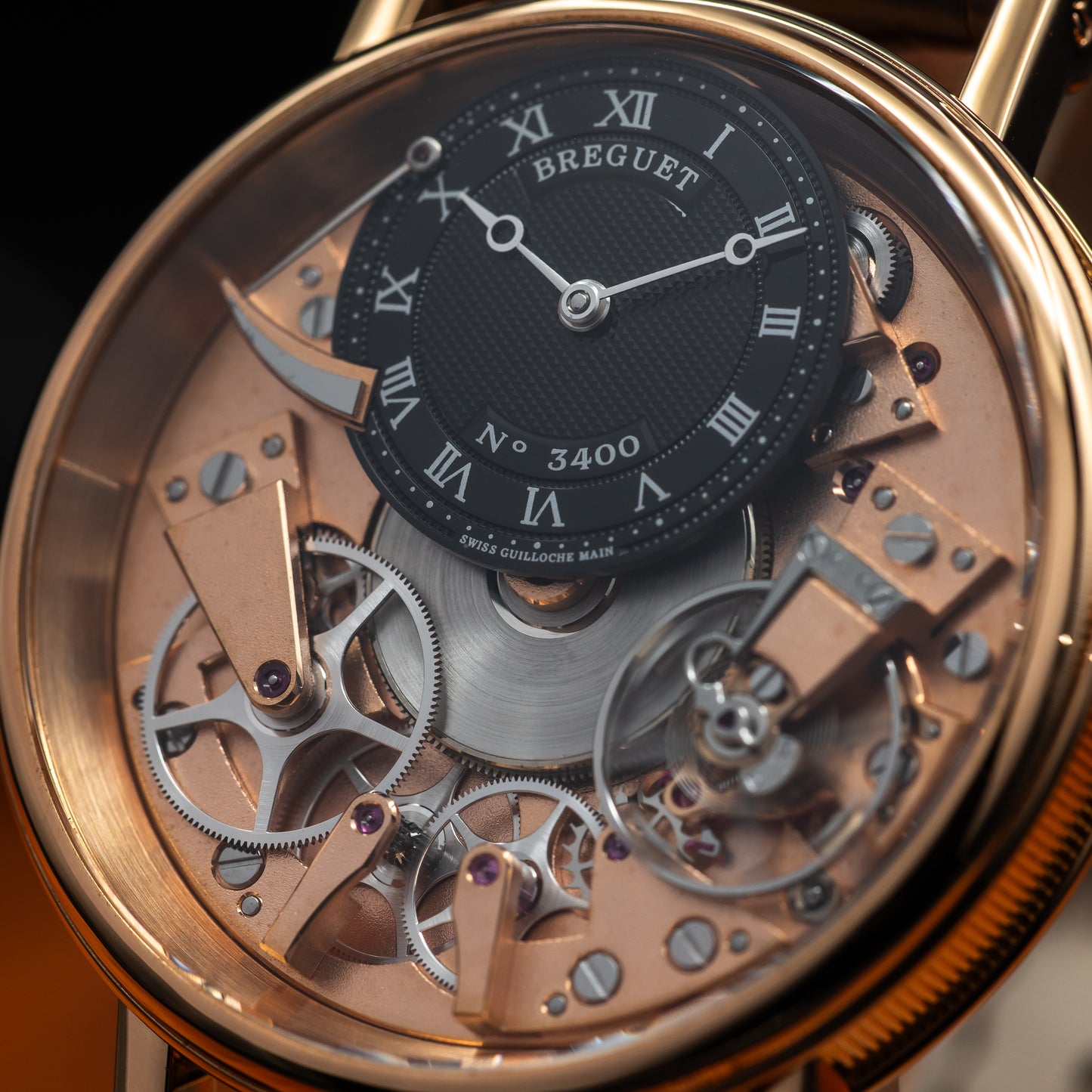Breguet Tradition 7057 — Rose Gold | Black Guilloché Dial | Ref. 7057BR/G9/9W6 | 2024