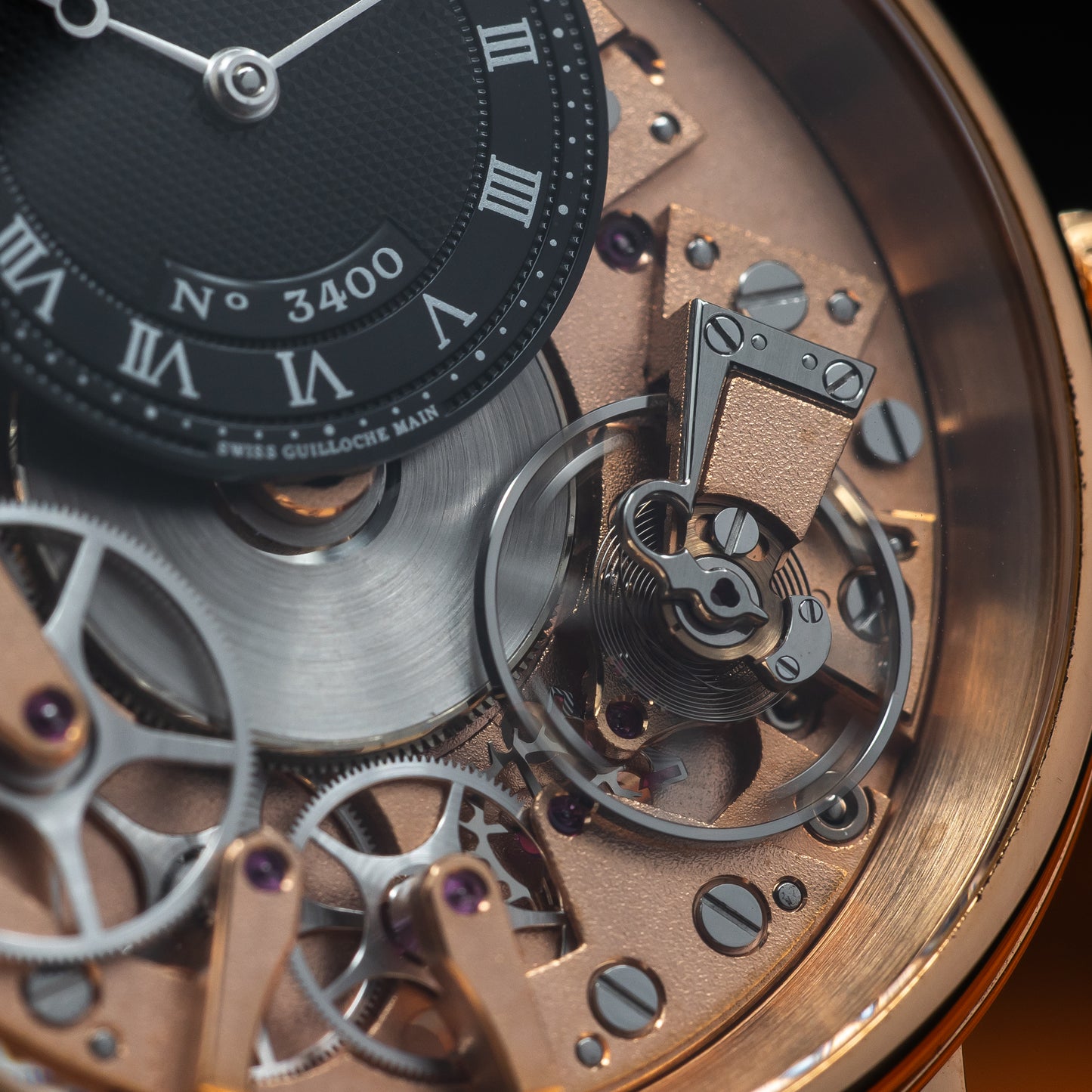Breguet Tradition 7057 — Rose Gold | Black Guilloché Dial | Ref. 7057BR/G9/9W6 | 2024